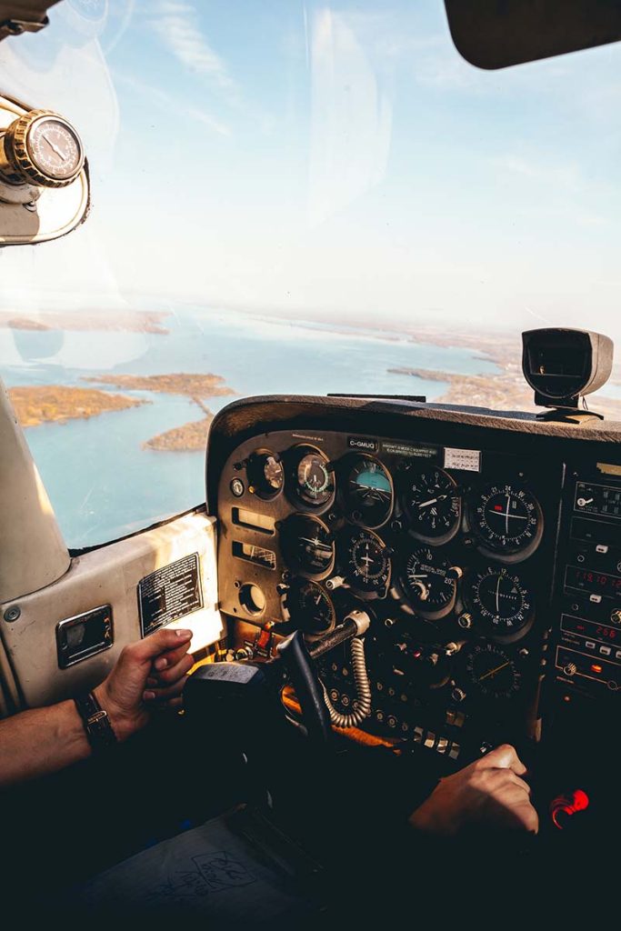 Executive jet cockpit